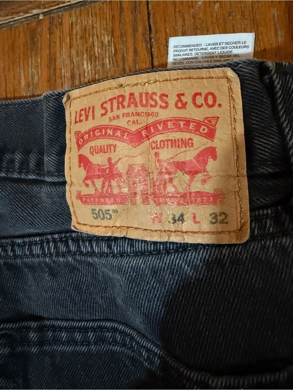 Levi's Men's Black Straight Jeans - Classic Denim